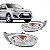 Farol fiesta ford de 2010 a 2014 lado direito cromado rocam - Imagem 1