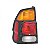 Lanterna pajero sport mitsubishi de 2000 a 2004 lado esquerdo traseira tricolor - Imagem 4
