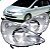 Farol fit honda de 2003 a 2008 lado esquerdo cromado - Imagem 2