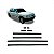 Friso s10 chevrolet de 1995 a 2000 lateral preto cabine dupla quatro portas oito peças - Imagem 1