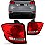 Lanterna journey dodge de 2012 a 2018 traseira lado direito vermelho e banco uma faixa banco com LED - Imagem 1