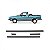 Friso pampa ford de 1995 a 1997 lateral preto - Imagem 1