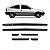 Friso kadett chevrolet de 1989 a 1998 lateral preto versão sl seis peças - Imagem 1