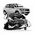 Farol palio fiat de 2008 a 2016 e strada fiat de 2014 a 2020 lado direito preto manual cromado reto - Imagem 1