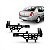 Suporte do para choque clio renault de 2006 a 2011 traseiro sedã par - Imagem 1