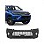 Para choque hilux toyota de 2016 a 2017 dianteiro texturizado picape cabine dupla com furo e com friso cromado com furo para sensor e com grade - Imagem 1
