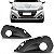 Grade do para choque 208 peugeot de 2017 a 2020 dianteira lado direito com furo sem friso - Imagem 1