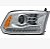 Farol 2500 laramie ram de 2016 a 2017 lado esquerdo cromado elétrico com LED - Imagem 2
