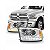 Farol 2500 laramie ram de 2016 a 2017 lado esquerdo cromado elétrico com LED - Imagem 1