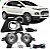 Kit de farol auxiliar ecosport ford de 2013 a 2017 com grade e aro cromado com botão universal - Imagem 2