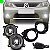 Kit de farol auxiliar sandero e logan renault de 2008 a 2011 com suporte sem grade e com botão universal - Imagem 1