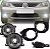 Kit de farol auxiliar sandero e logan renault de 2008 a 2011 com suporte sem grade e com botão universal - Imagem 2