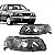 Farol gol volkswagen de 1999 a 2005 lado direito fumê foco duplo com chapéu geração 3 ponteira para choque - Imagem 1
