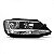 Farol jetta volkswagen de 2011 a 2015 lado direito manual sem LED sem projetor - Imagem 2