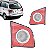 Lanterna spacefox volkswagen de 2007 a 2010 traseira lado esquerdo na tampa rosa com carcaça preta - Imagem 1