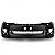 Para choque hilux sw4 toyota de 2012 a 2015 dianteiro preto liso com furo para esguicho com grade e com friso cromado - Imagem 2