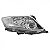 Farol hilux sw4 toyota de 2012 a 2015 lado direito elétrico sem xenon - Imagem 2