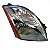 Farol sentra nissan de 2010 a 2013 lado direito cromado - Imagem 2