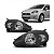 Farol punto fiat de 2007 a 2012 lado esquerdo preto manual com soquete quadrado - Imagem 1