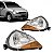 Farol ka ford de 1996 a 2007 lado direito com pisca âmbar - Imagem 1