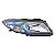 Farol onix e prisma chevrolet de 2012 a 2016 lado direito cromado máscara azul manual - Imagem 2