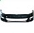 Para choque golf volkswagen de 2014 a 2017 dianteiro preto sem furo para sensor com furo para esguicho - Imagem 2