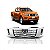 Grade do radiador frontier nissan de 2017 a 2021 cinza com friso cromado - Imagem 1