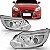 Farol focus ford de 2014 a 2015 lado esquerdo cromado elétrico com motor com LED com projetor - Imagem 1