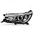 Farol hilux toyota de 2016 a 2020 lado esquerdo para picape com regulagem manual e elétrica com LED - Imagem 2