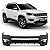 Para choque compass jeep de 2017 a 2021 dianteiro preto flex sem spoiler sem furo para sensor - Imagem 1