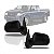 Retrovisor ranger ford de 1998 a 2004 lado esquerdo preto externo fixo - Imagem 1