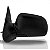 Retrovisor ranger ford de 1998 a 2004 lado esquerdo preto externo fixo - Imagem 2
