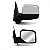 Retrovisor externo ranger ford de 2005 a 2009 lado esquerdo preto elétrico com capa cromada - Imagem 3