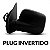 Retrovisor externo ecosport ford de 2003 a 2012 lado esquerdo preto texturizado elétrico sem pisca - Imagem 2