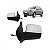 Retrovisor externo ecosport ford de 2003 a 2012 lado direito cromado com controle manual - Imagem 1