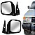 Retrovisor pajero mitsubishi de 1992 a 1997 lado esquerdo preto externo fixo - Imagem 1