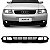 Spoiler para para choque a3 audi de 2001 a 2006 dianteiro preto com furo - Imagem 1