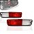 Lanterna do para choque pajero full mitsubishi de 2003 a 2007 traseira lado direito vermelha e cristal - Imagem 1