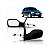 Retrovisor 106 peugeot de 1993 a 2001 lado direito externo com controle manual - Imagem 1