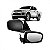 Retrovisor triton e pajero dakkar mitsubishi de 2007 a 2014 lado esquerdo preto externo fixo - Imagem 1