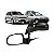 Retrovisor externo corsa chevrolet de 2003 a 2012 e montana chevrolet de 2003 a 2010 lado direito preto com controle manual e capa lisa - Imagem 1