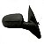 Retrovisor externo corsa chevrolet de 2003 a 2012 e montana chevrolet de 2003 a 2010 lado esquerdo preto com controle manual e capa lisa - Imagem 2