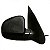Retrovisor celta chevrolet de 2000 a 2006 lado esquerdo preto externo com controle manual - Imagem 2