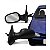 Retrovisor externo megane renault de 1996 a 1999 lado esquerdo com controle manual - Imagem 1