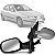 Retrovisor externo megane renault de 1999 a 2005 lado esquerdo capa primer com controle manual - Imagem 1