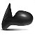 Retrovisor clio renault de 2012 a 2016 e symbol renault de 2009 a 2012 lado esquerdo preto externo com controle manual - Imagem 2