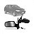 Retrovisor externo palio fiat de 2004 a 2011 lado esquerdo bicolor duas portas com controle manual - Imagem 1