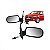 Retrovisor externo palio fiat de 2008 a 2011 lado direito verde escuro bicolor com controle manual duas portas - Imagem 1