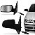 Retrovisor externo gol volkswagen de 1999 a 2008 lado direito verde escuro bicolor com controle manual para terceira e quarta gerações duas portas - Imagem 1