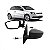 Retrovisor externo gol volkswagen de 2013 a 2023 lado esquerdo preto com controle manual e capa sem pisca texturizado sexta sétima e oitava gerações - Imagem 1